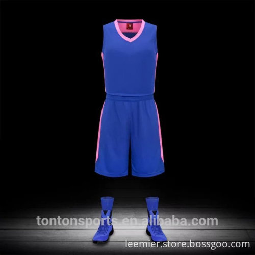 Customized design mesh black basketball uniform design